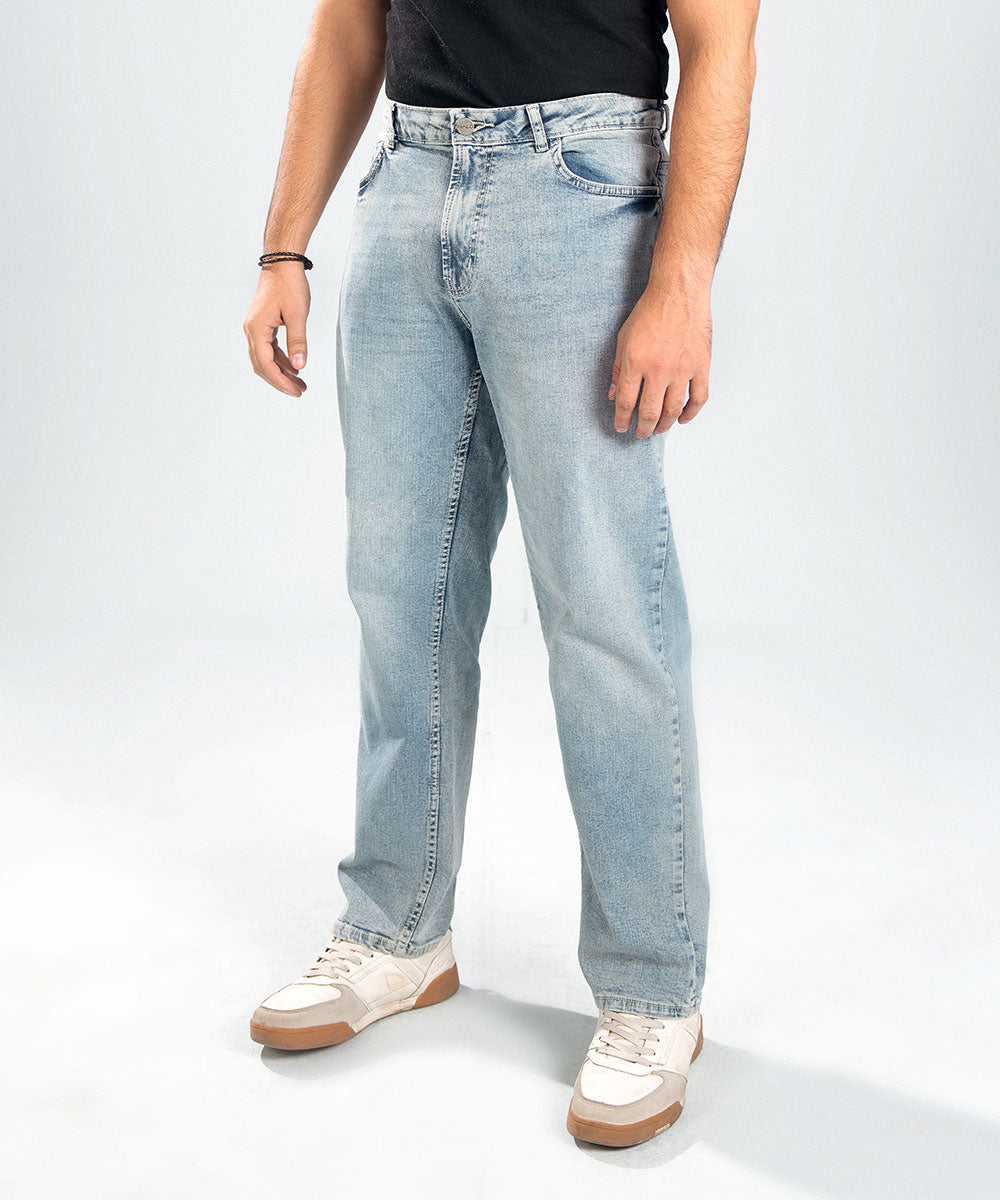 Light-Wash Blue Jeans