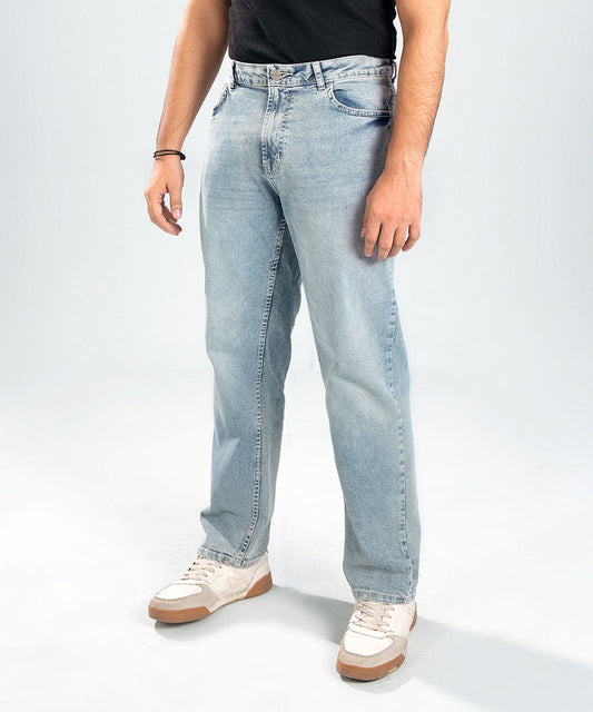 Light-Wash Blue Jeans
