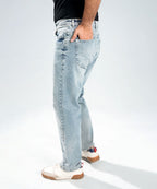 Light-Wash Blue Jeans