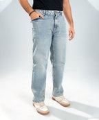 Light-Wash Blue Jeans