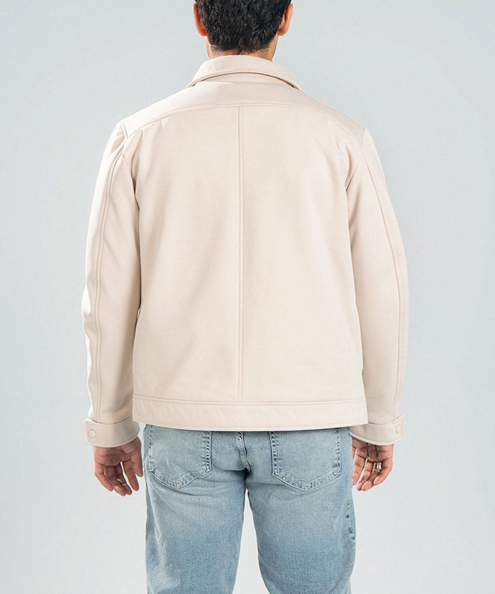 Beige Zip Jacket