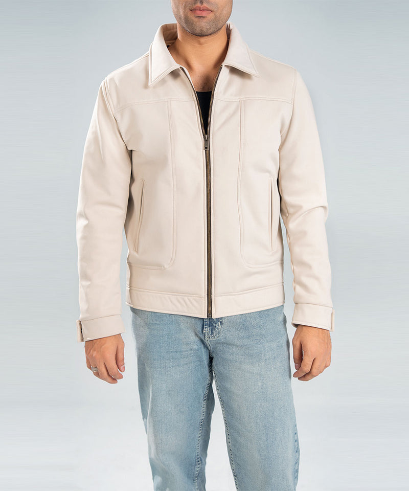Beige Zip Jacket