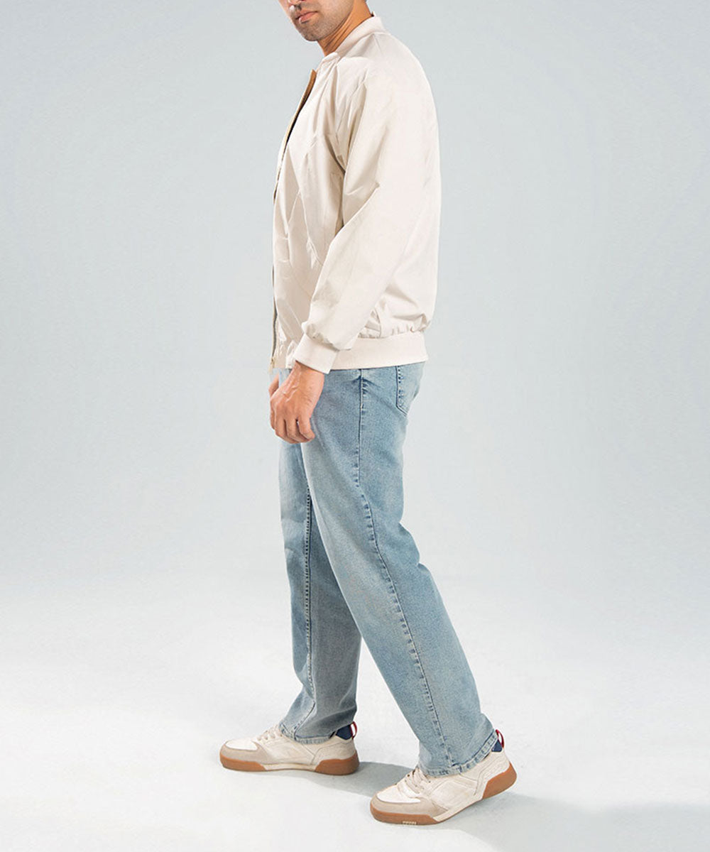Beige Zip Jacket