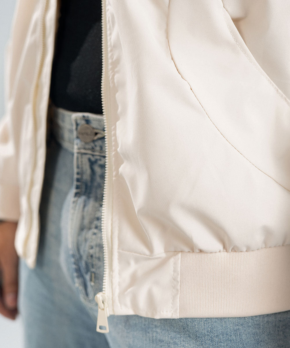 Beige Zip Jacket