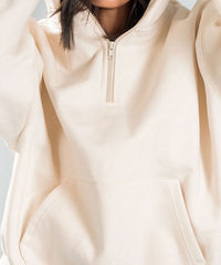 Half-Zip Oversized Hoodie