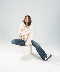 Half-Zip Oversized Hoodie