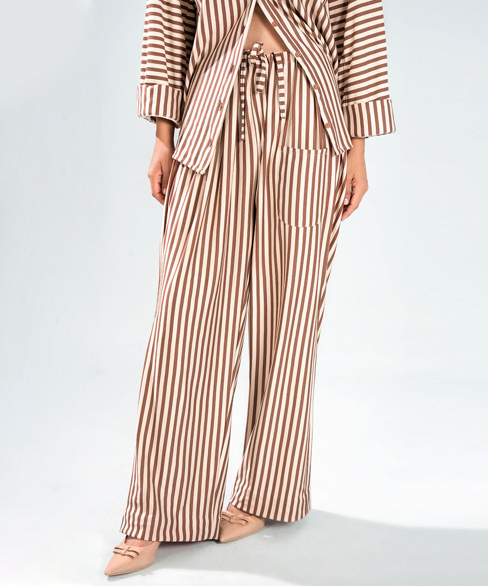 Wide Striped Pants