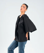 Minimal Bow Blouse