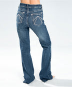 Mid-Wash Bootcut Jeans