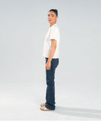 Dark-Wash Straight Jeans