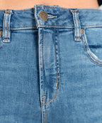 Mid-Wash Flared Jeans