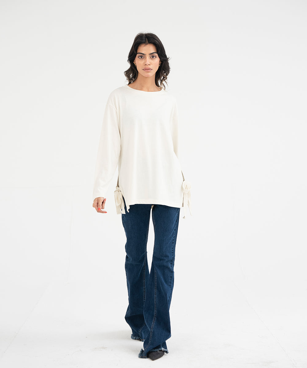 Oversized Slit Open T-Shirt - Halo Retail