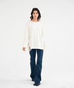 Oversized Slit Open T-Shirt - Halo Retail