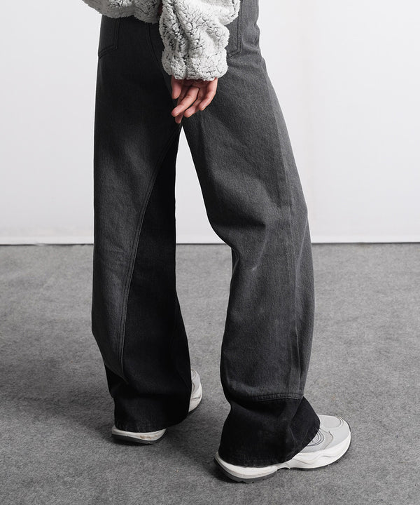 Two Tone High waist jeans - Halo Retail