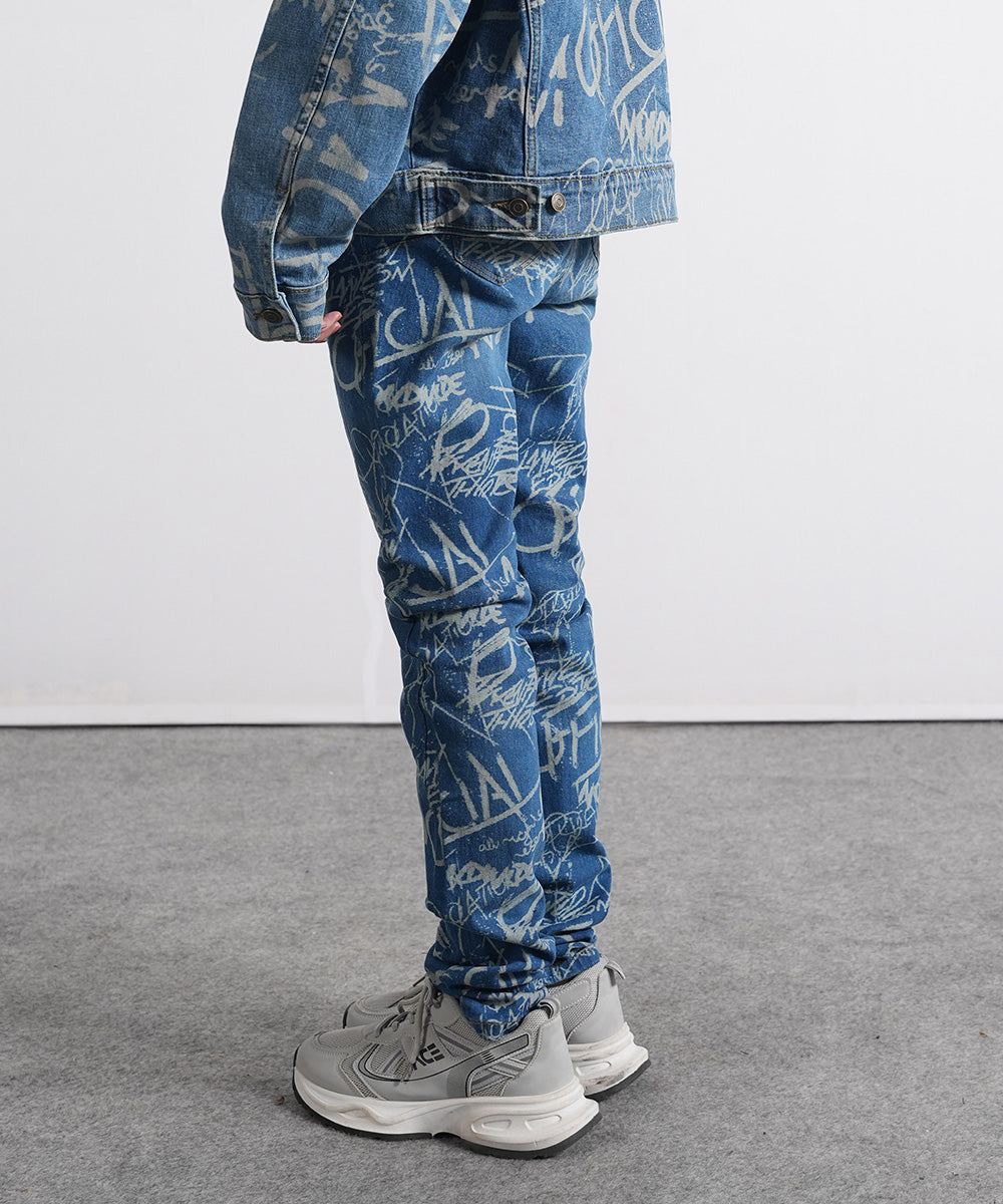 Laser Denim Pants