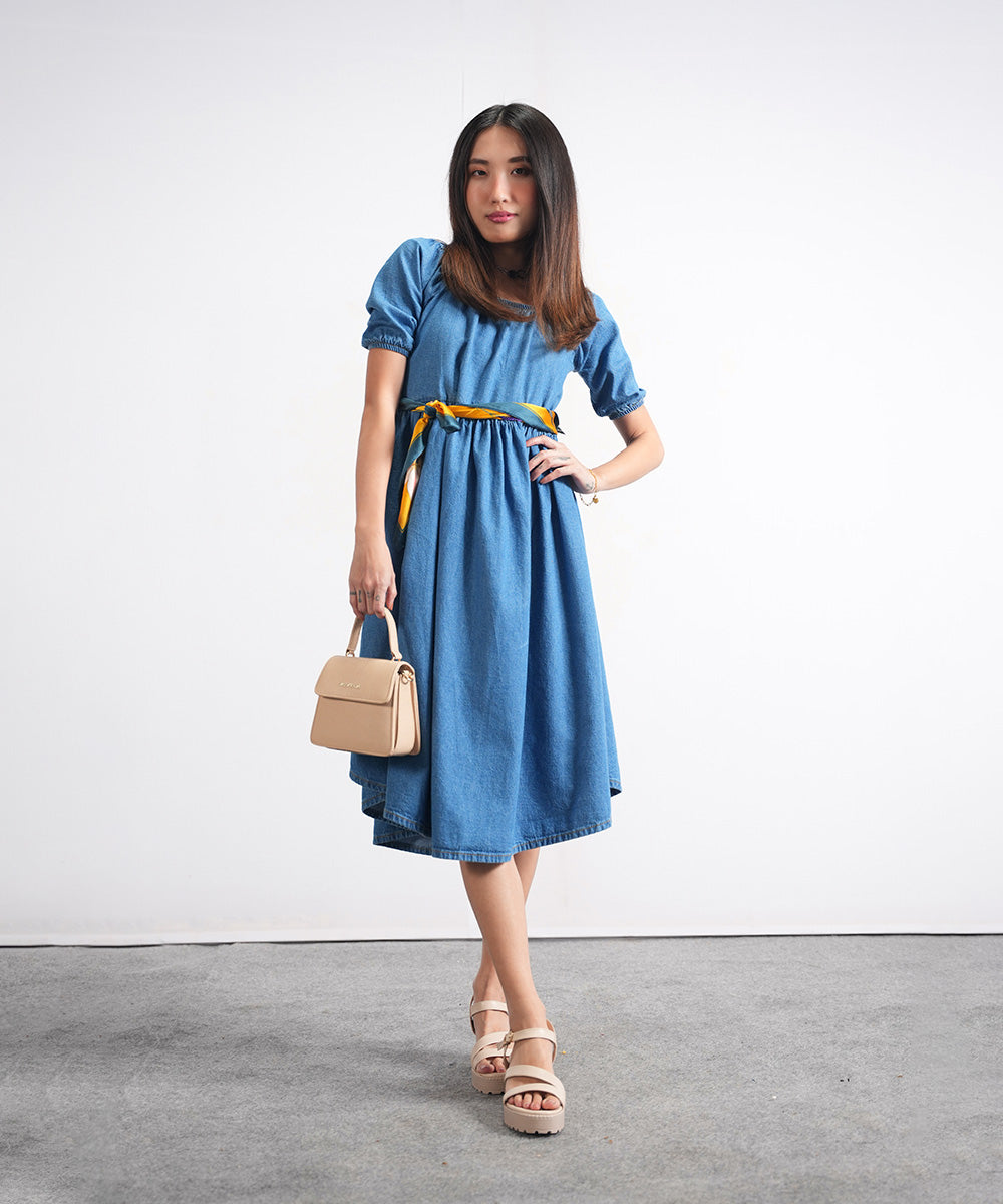 Mid Blue Denim Frock