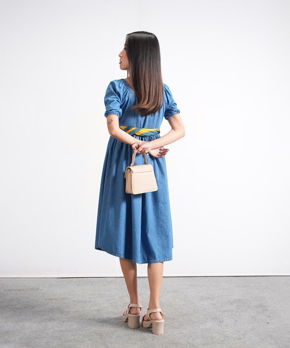 Mid Blue Denim Frock