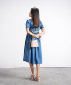 Mid Blue Denim Frock - Halo Retail