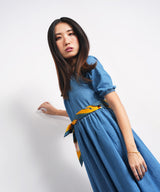 Mid Blue Denim Frock - Halo Retail