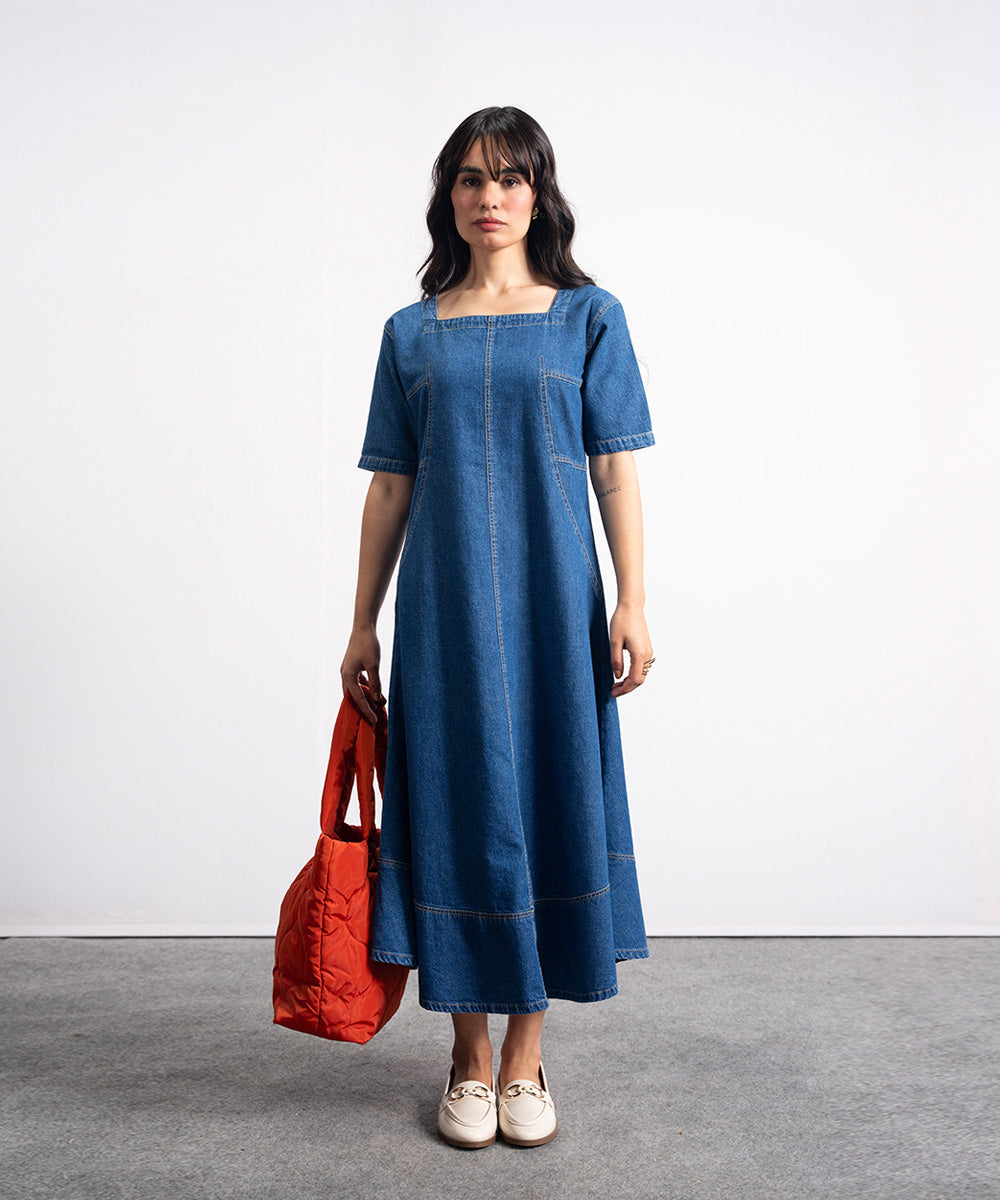 Dark Wash Denim Frock