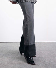 Two Tone High waist jeans - Halo Retail