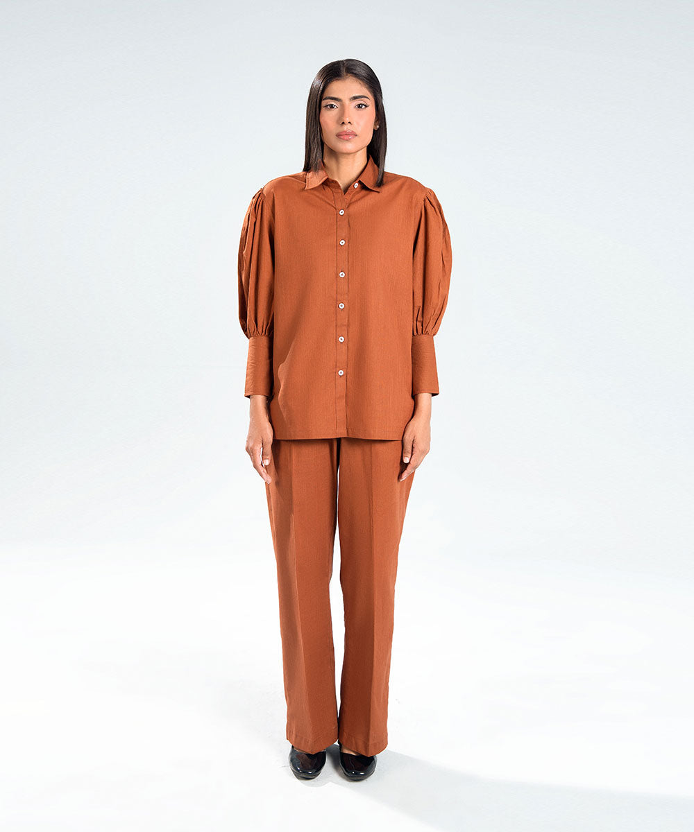 Rust Straight Leg Pants