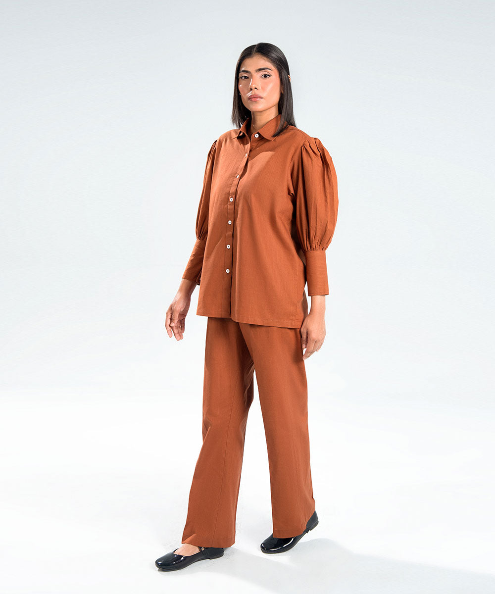 Rust Straight Leg Pants