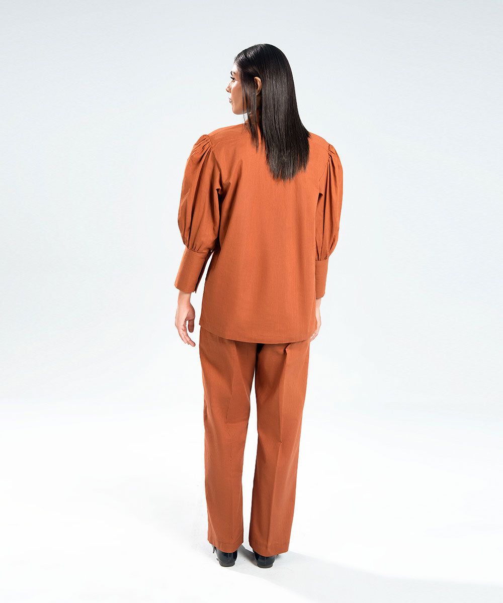 Rust Straight Leg Pants
