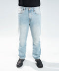 Ice-Blue Straight Jeans