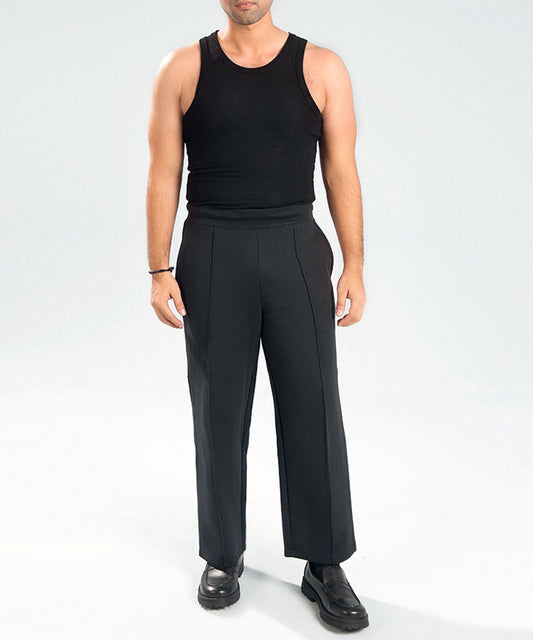 Black Scuba Trousers
