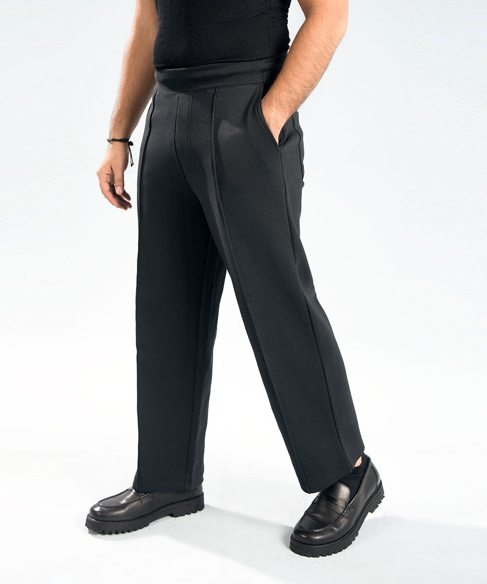 Black Scuba Trousers