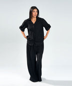 Black Textured Shirt