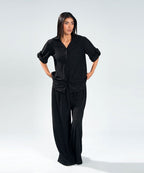 Crinkled Wide Pants