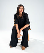 Black Textured Shirt