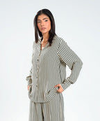 Geometric Striped Shirt