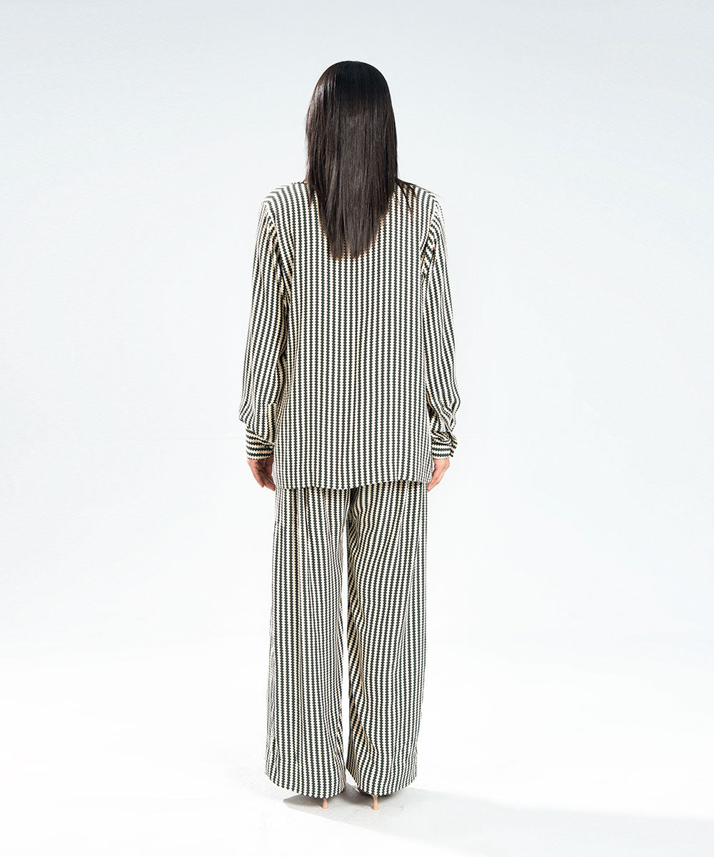 Geometric Striped Shirt