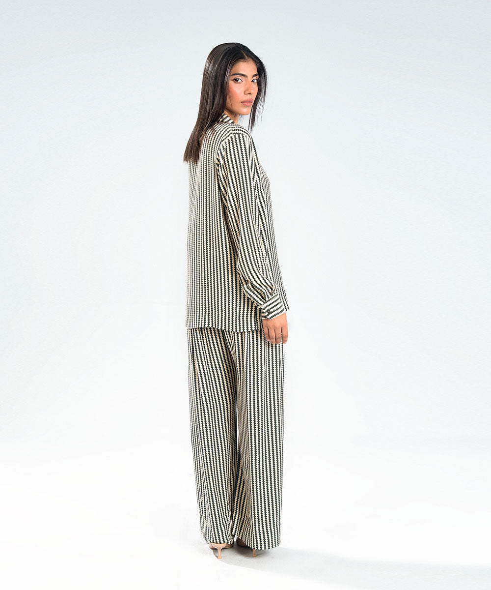 Geometric Striped Shirt