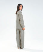 Striped Wide Trousers