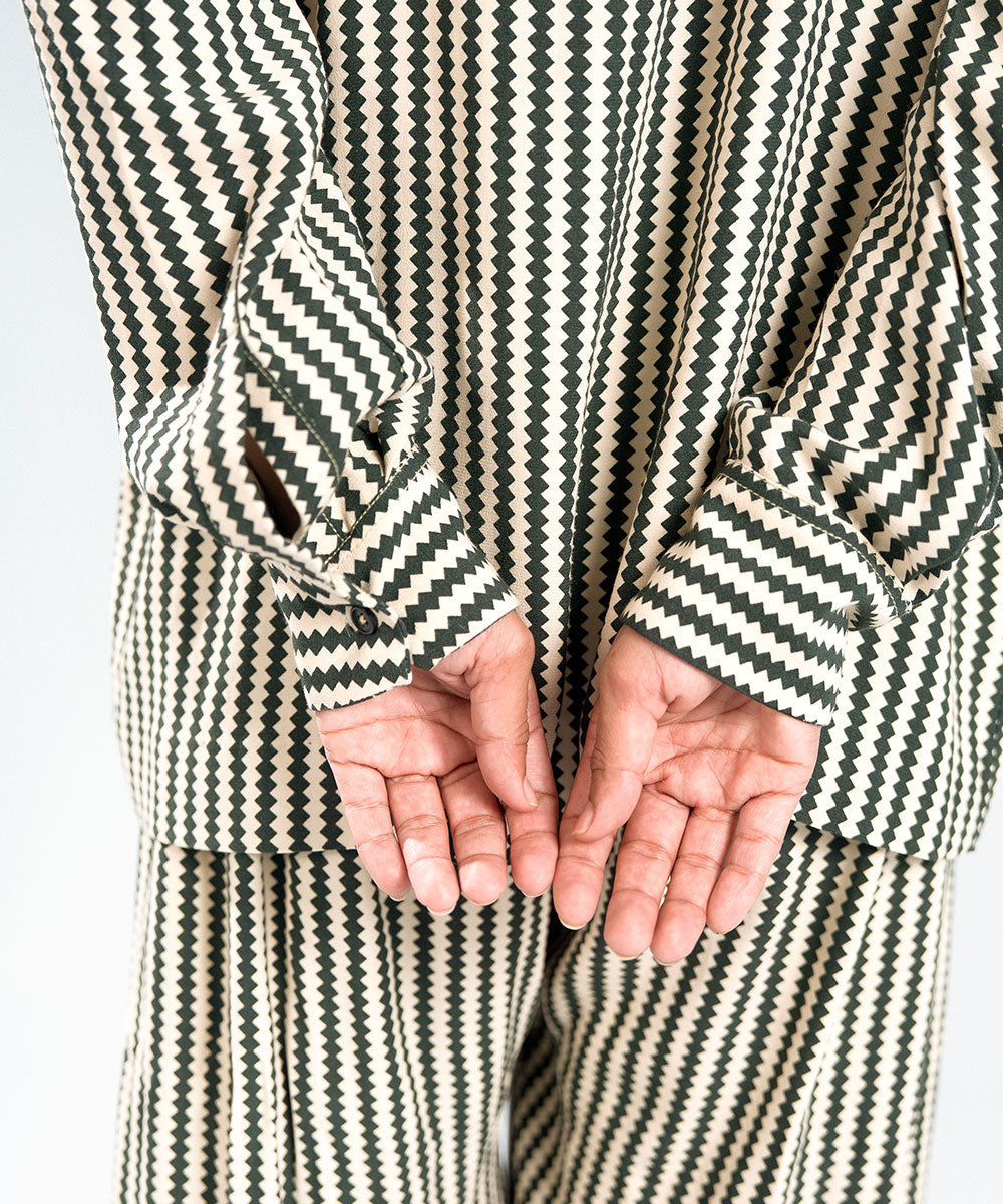 Geometric Striped Shirt