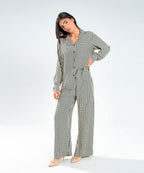 Striped Wide Trousers