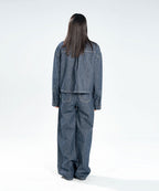 Pinstripe Denim Trousers
