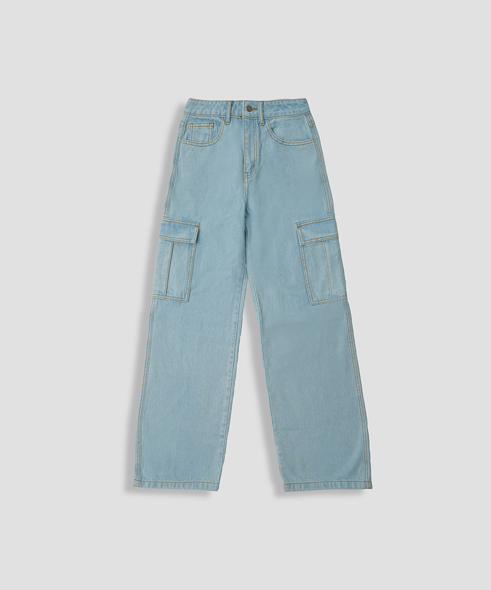 Sky Blue Cargo Pants - Halo Retail