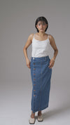 Downtown Button Skirt