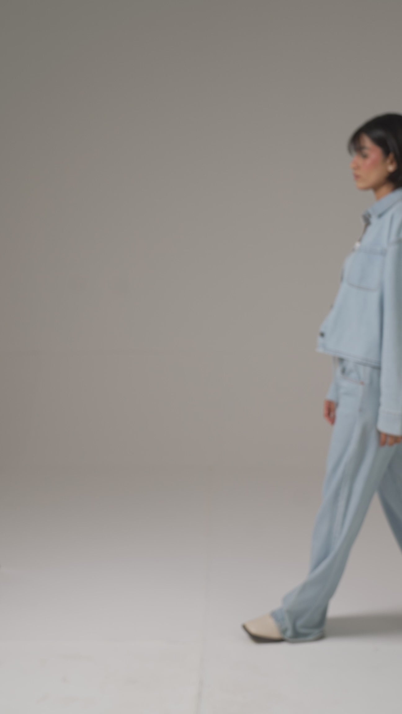 Light Wash Oversized Top
