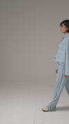 Light Wash Oversized Top