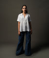 Minimal Lace Slub Top - Halo Retail
