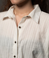Square Weave White Shirt - Halo Retail