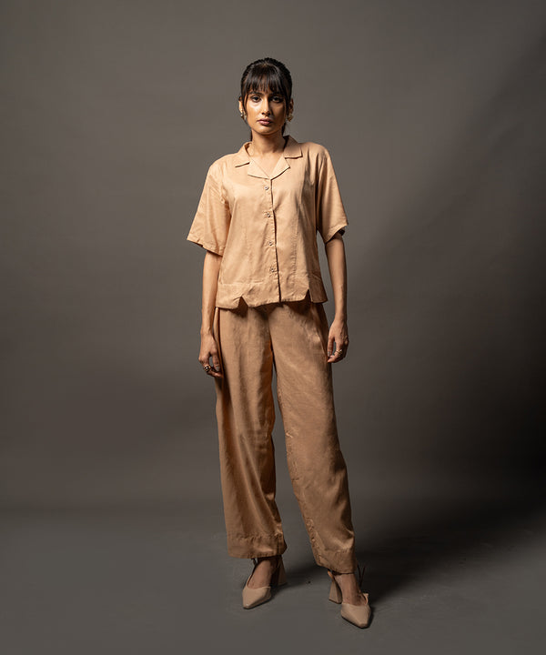 Golden Cuban Collar Top